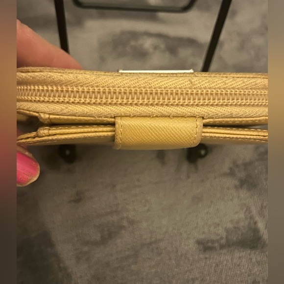 Prada Beige/Camel color Compact wallet - Picture 8 of 12